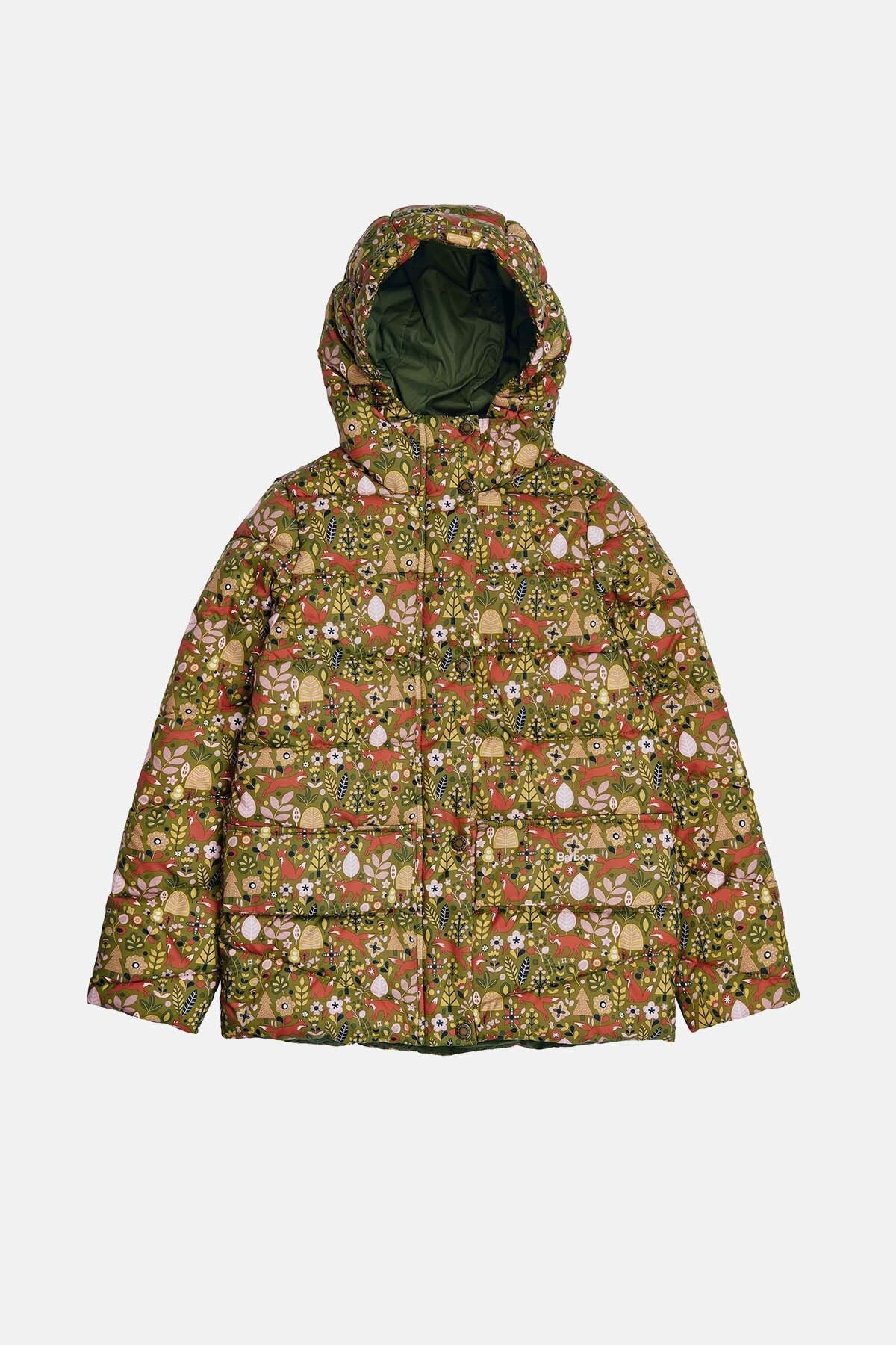 Mädchen Steppjacke mit Bracken-Print