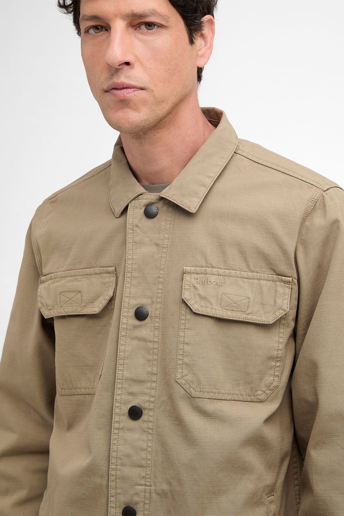 Overshirt aus Baumwoll-Slub von Draftmen