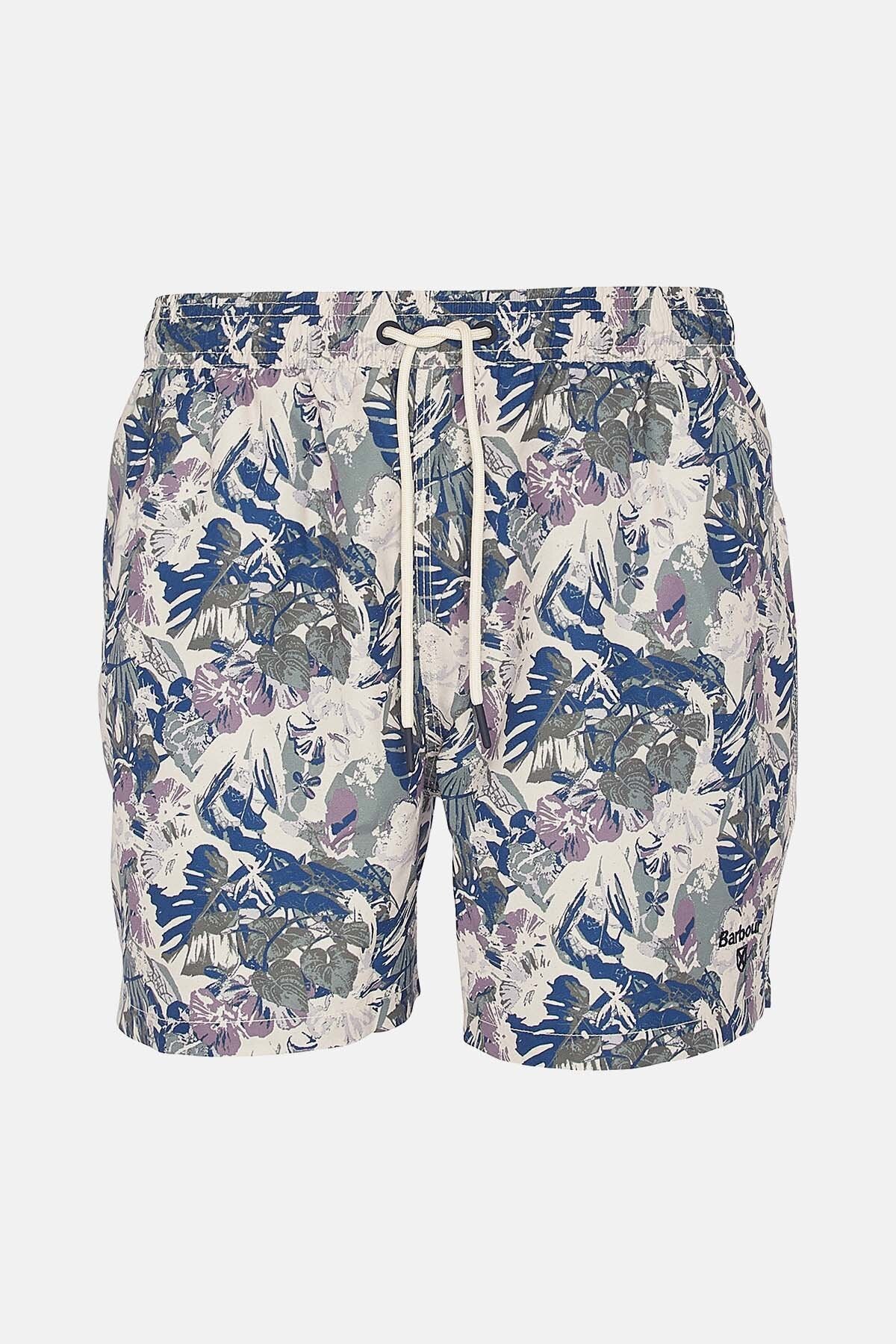 Hindle Badeshorts mit Palmenblattmuster