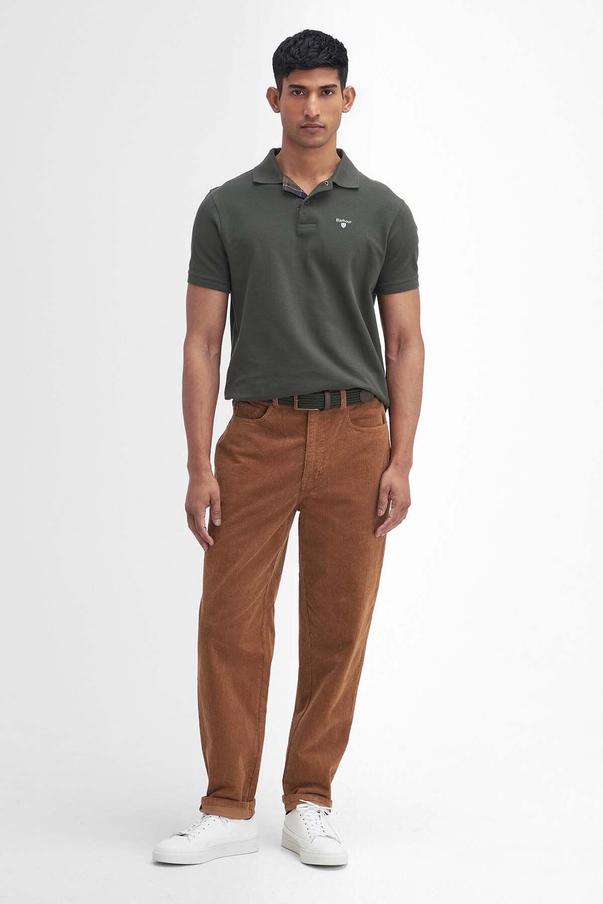 Stretch-Kordhose, normale Passform