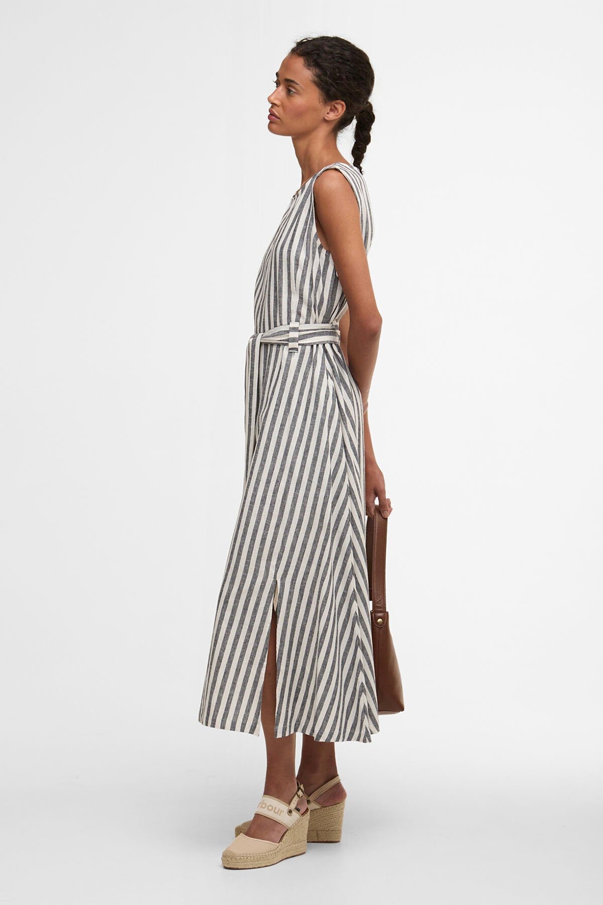 Gestreiftes Midikleid „Inez“