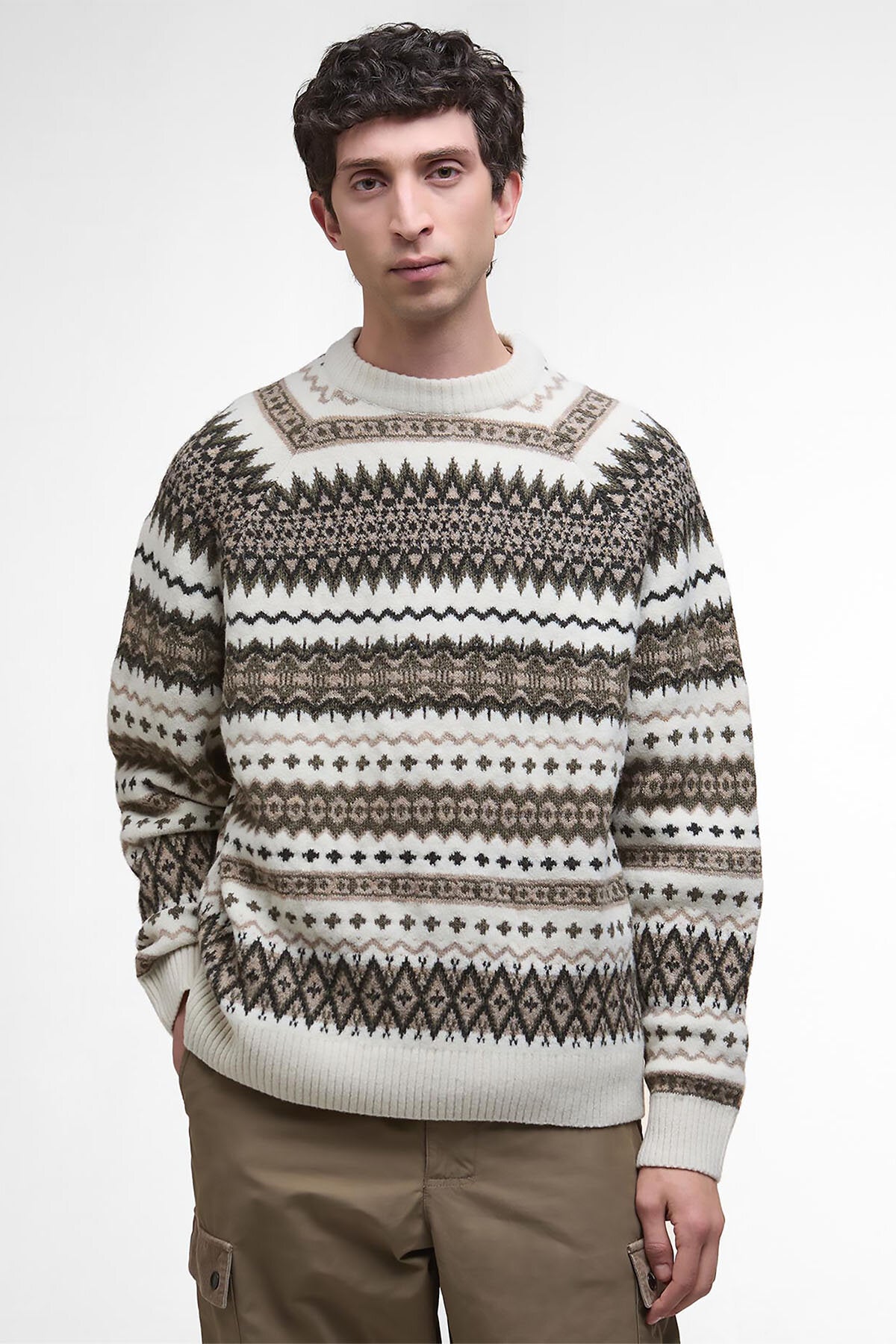 Hase Fair Isle Rundhalspullover