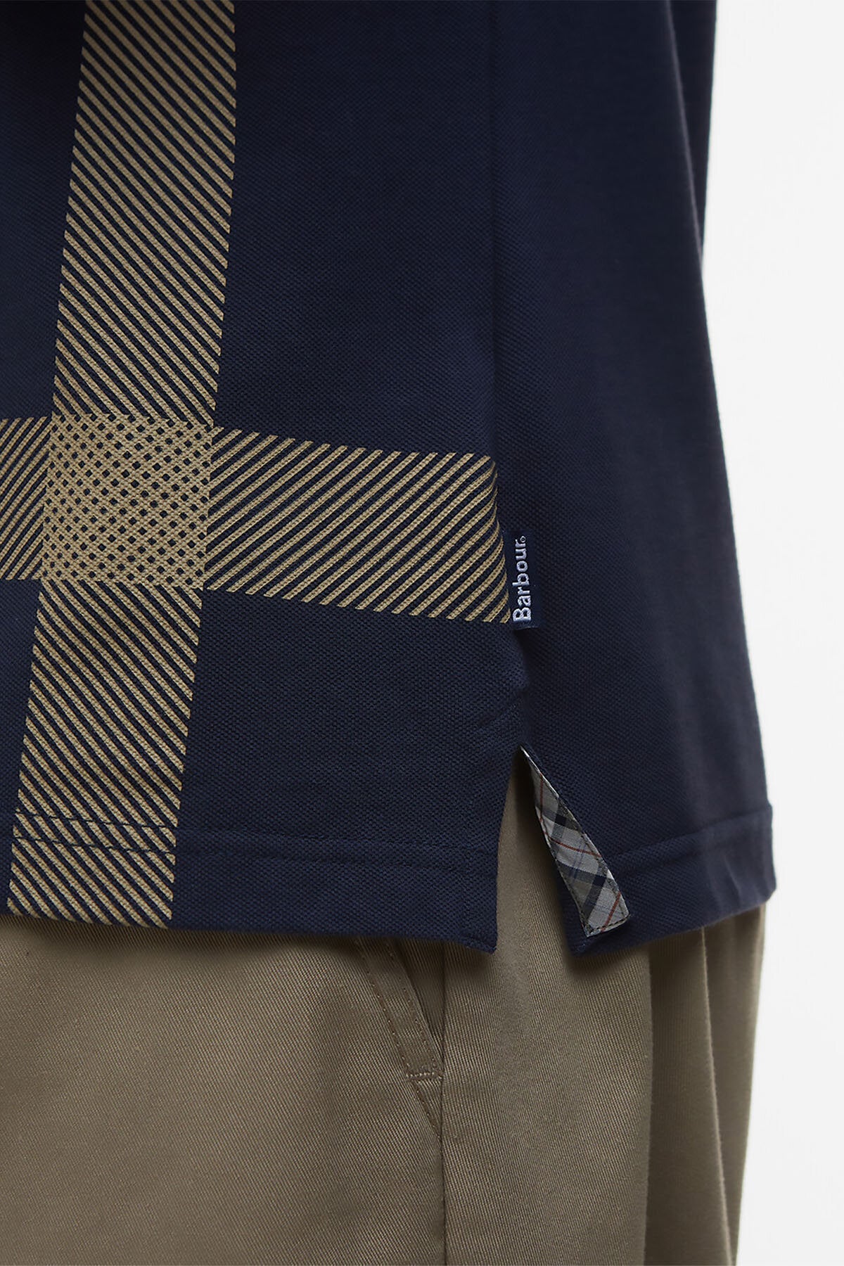 Blaine Oversized-Polohemd mit Tartanmuster
