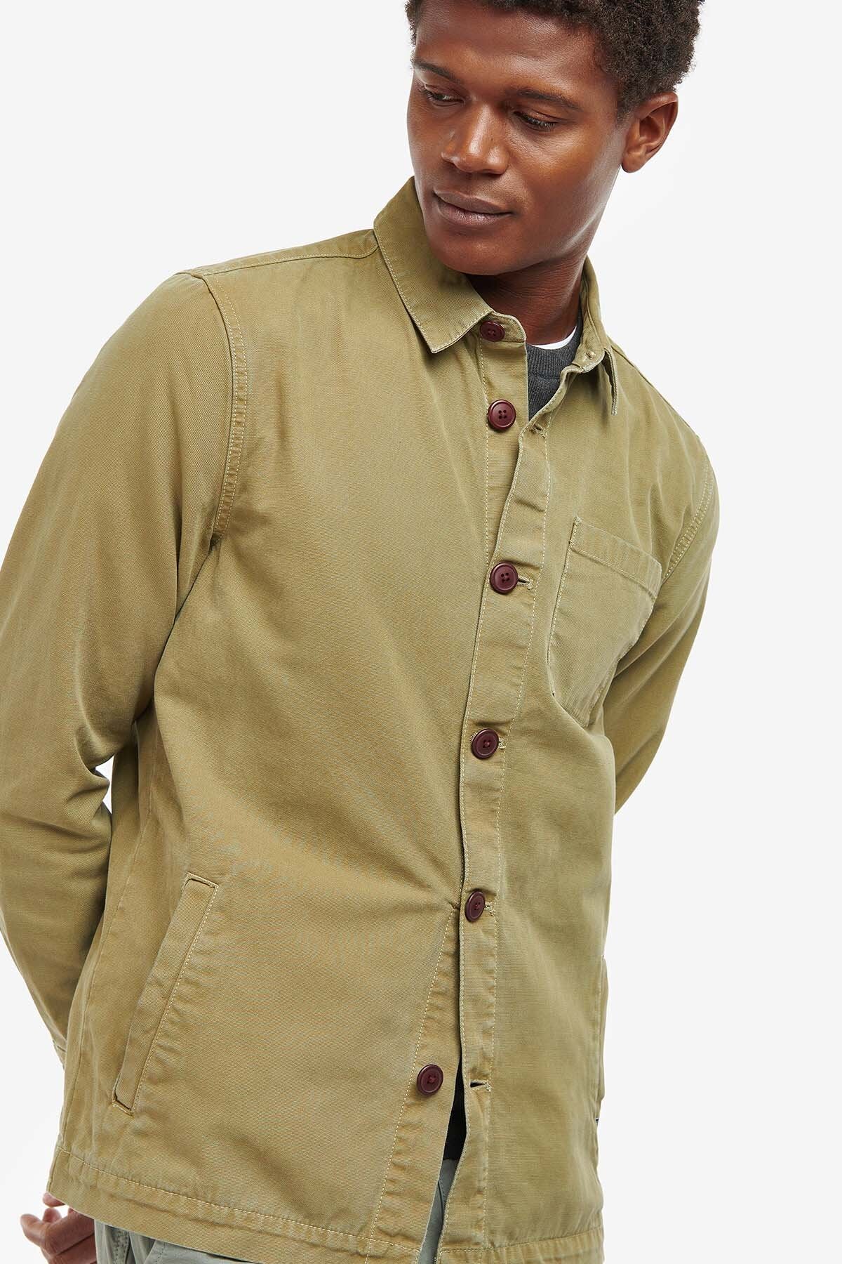 Overshirt aus gewaschener Baumwolle