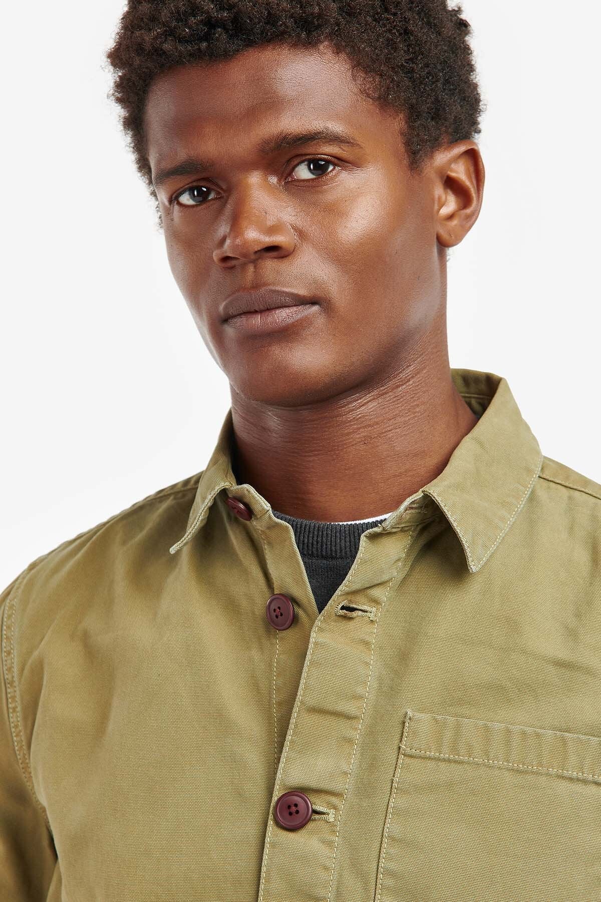 Overshirt aus gewaschener Baumwolle