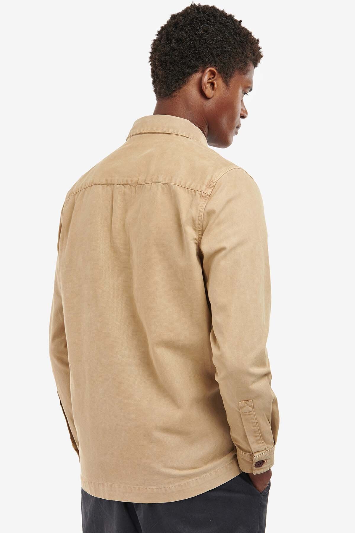 Overshirt aus gewaschener Baumwolle