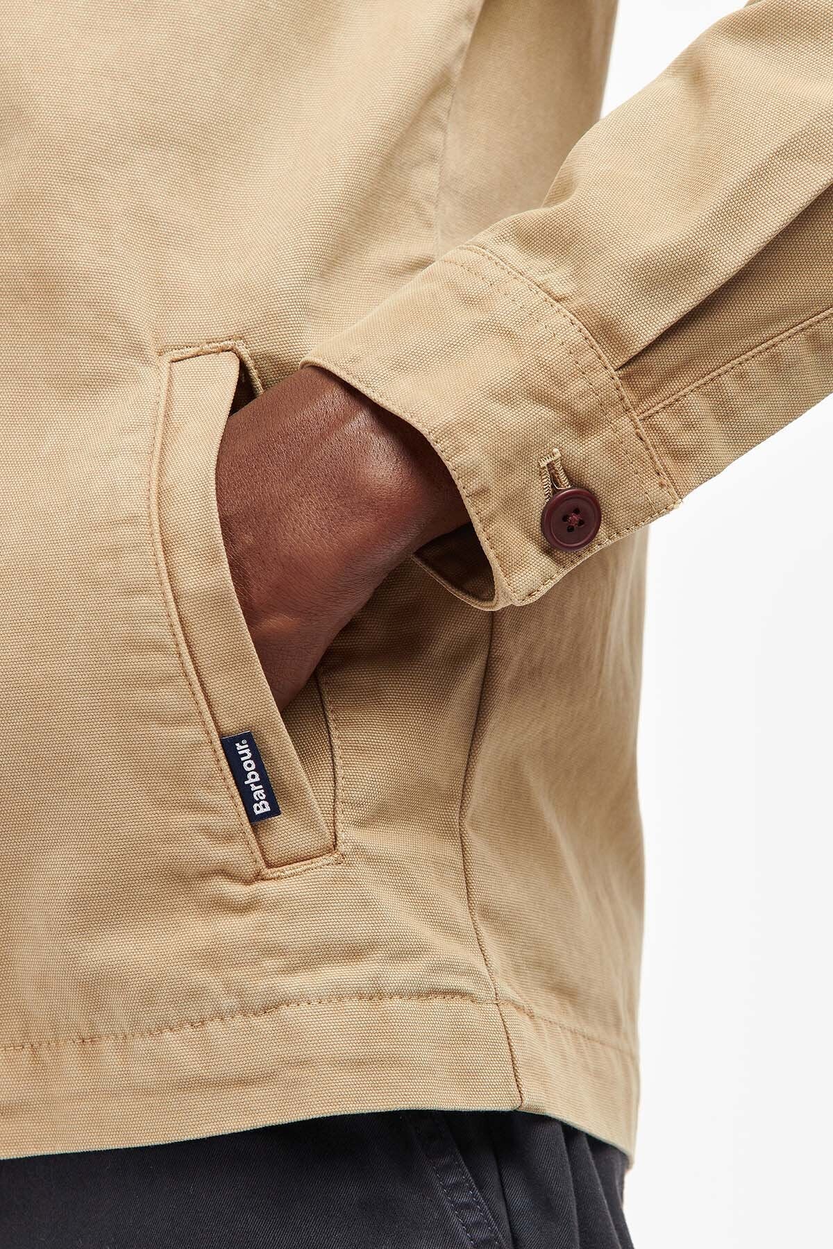 Overshirt aus gewaschener Baumwolle