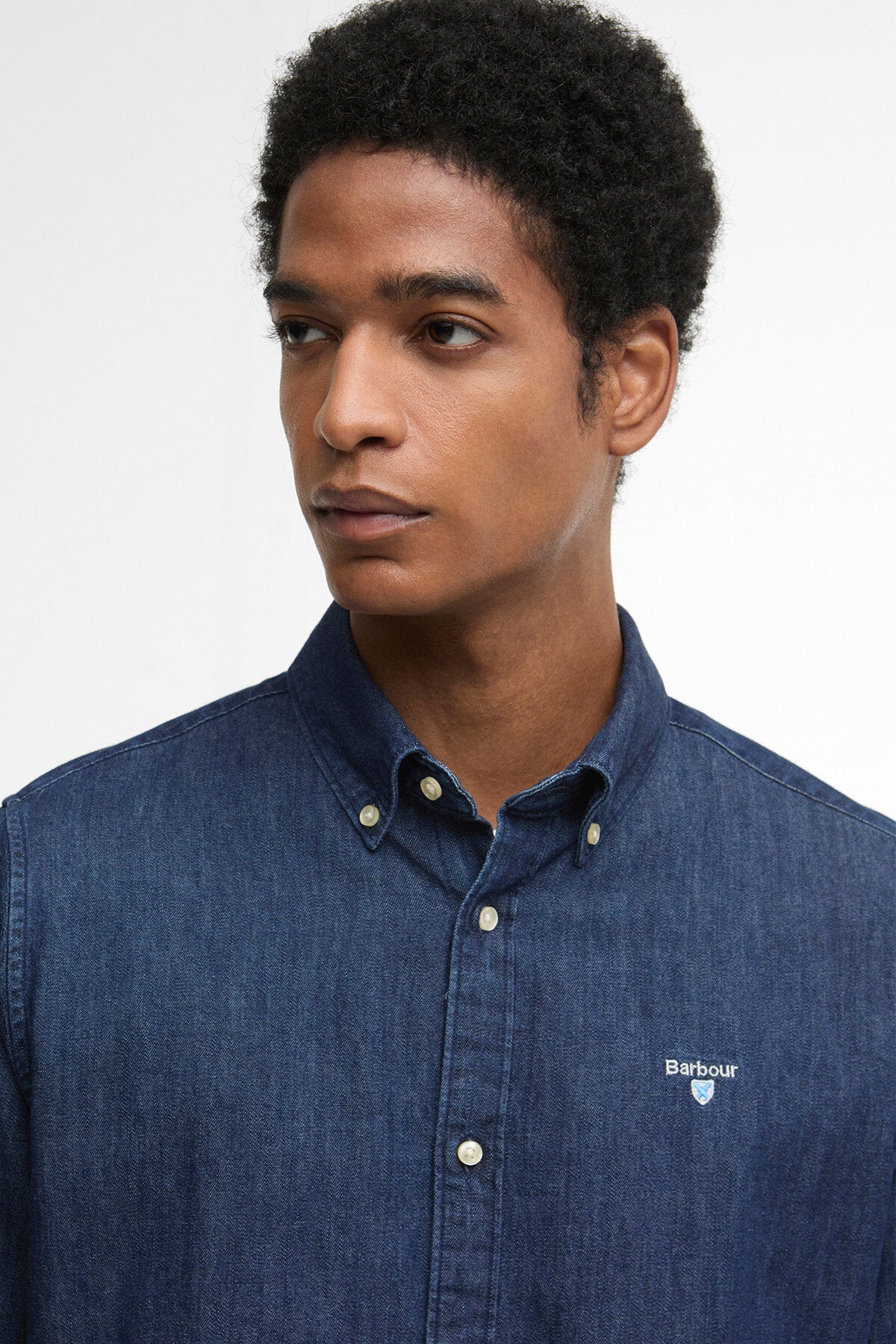 Hemd aus Denim-Crest mit langen Ärmeln