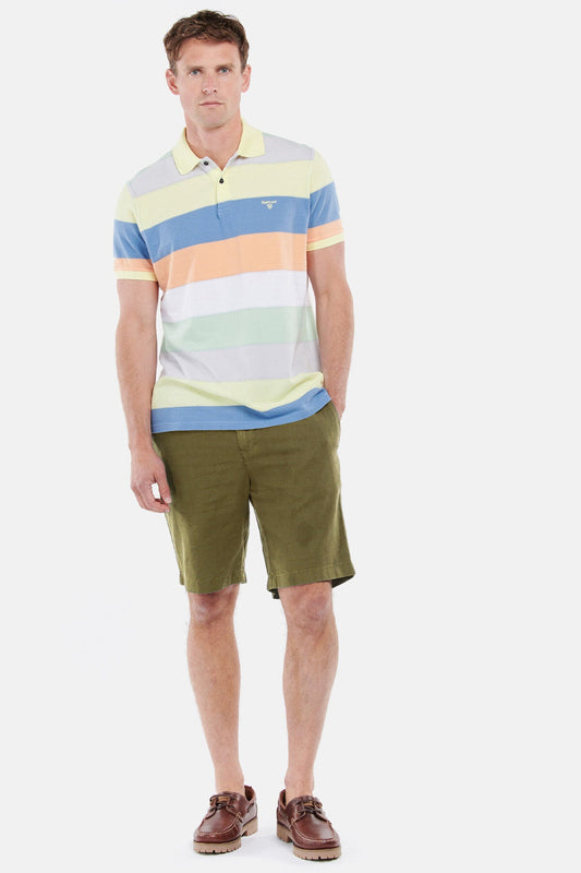 Shorts aus Leinen-Baumwoll-Mix