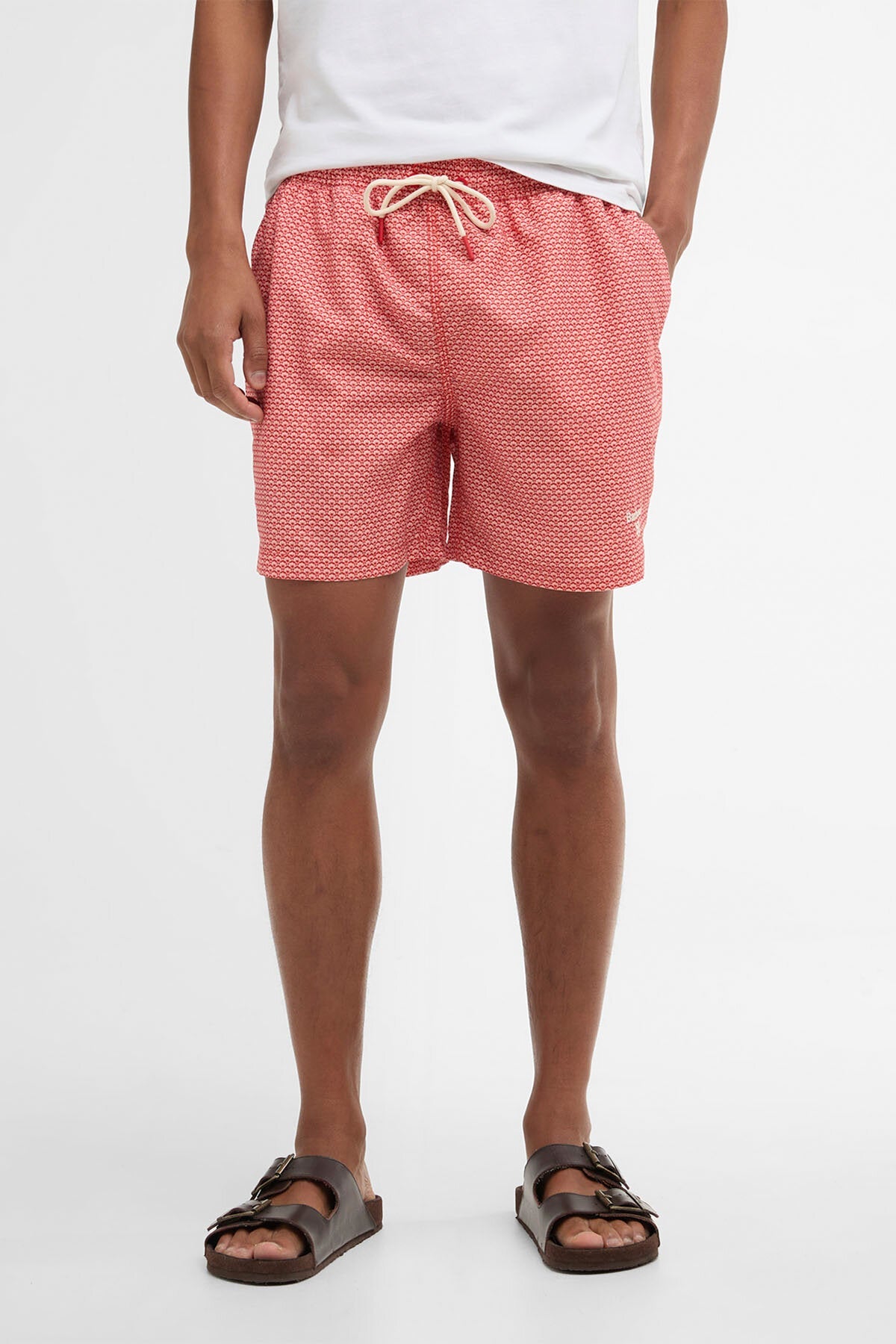 Bade-Bermudas mit Muschel-Print