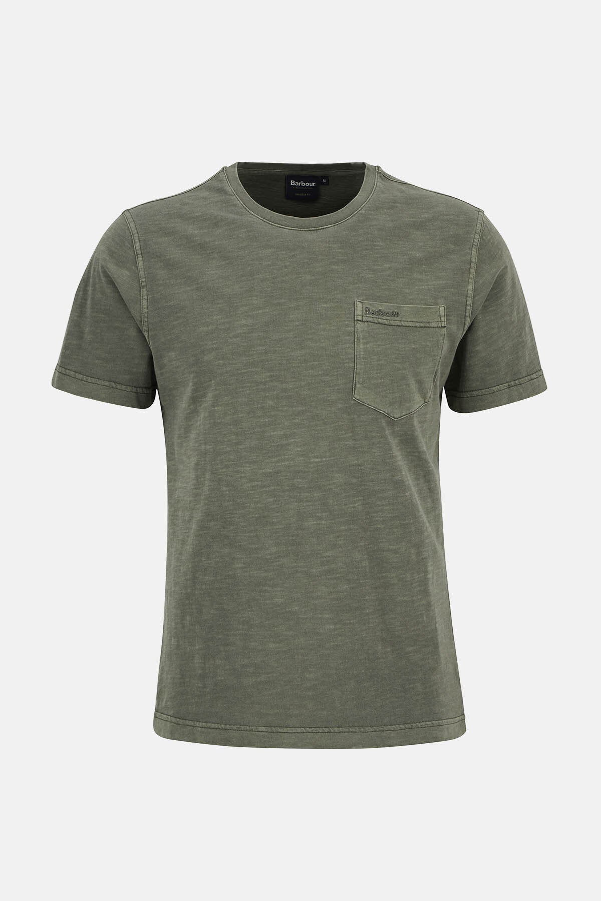 Pigmentgefärbtes T-Shirt mit Brusttasche