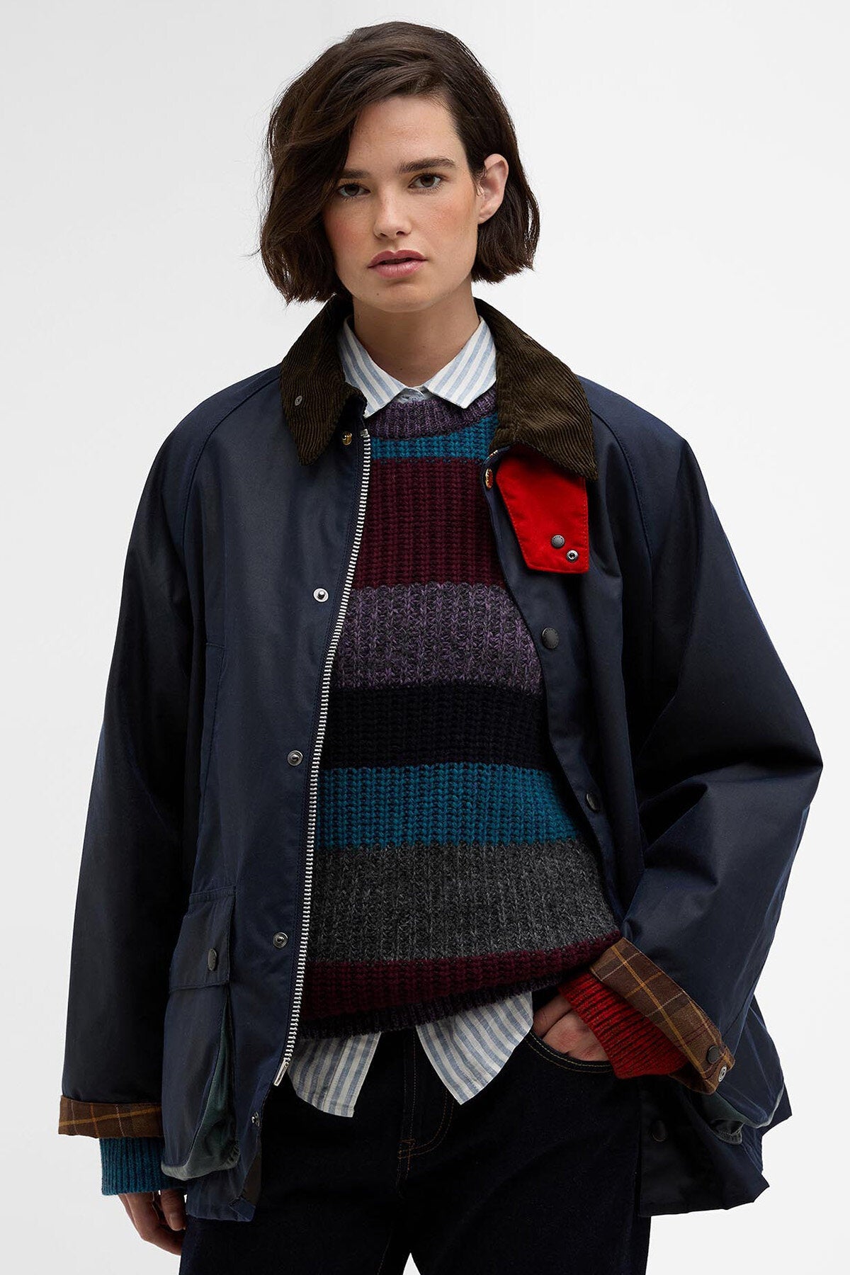 Paul Smith liebt Oversized Bedale Waxed Jacket