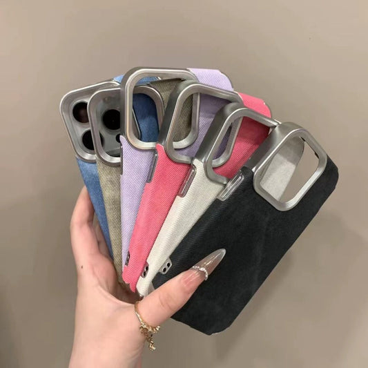 Leder-Handyhülle mit Schneelandschaftsmuster für iPhone-Hüllen