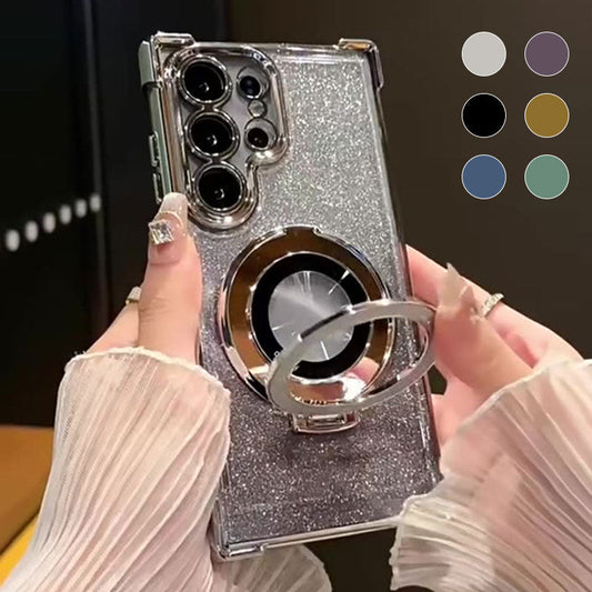 Glitzer-Objektivschutz-Magnethülle mit Ständer